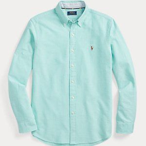 Polo Ralph Lauren Custom Fit Oxford Shirt (Sunset Green)